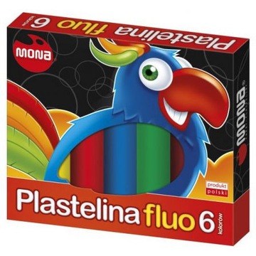 Флуоресцентный пластилин 6 цветов Святой Маевский