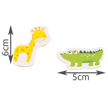 Магниты на холодильник с животными, набор из 12 шт., детский подарочный магнит