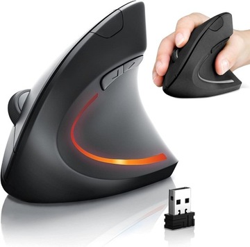 PIONOWA MYSZ WERTYKALNA BEZPRZEWODOWA ERGONOMICZNA