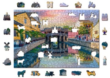 Puzzle Drewniane Byodo-in Temple in Kyoto L 500 +5