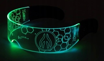 СВЕТОДИОДНЫЕ ОЧКИ RGB 7 ЦВЕТОВ БАТАРЕИ MAYDAY SUNRISE