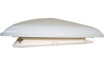 Мансардное окно MPK 46K 40х40, большая крышка с рулонной шторой и москитной сеткой, кремово-белый.