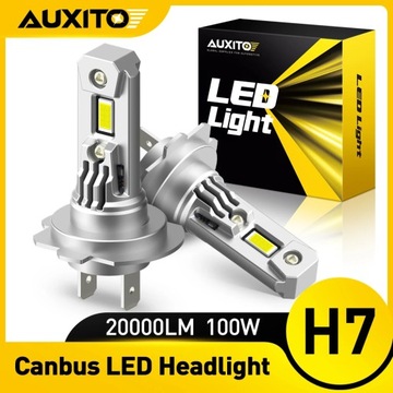 AUXITO 2 шт. Turbo H7 светодиодный Canbus без головки ошибок