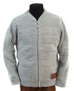 klasyczny SZARY ** SWETER CHŁOPIĘCY ** 122 CM