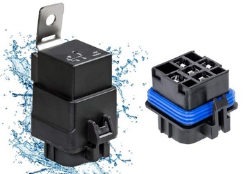 РЕЛЕ 12В 40А 4Р РОЗЕТКИ ГЕРМЕТИЧНЫЙ КОМПЛЕКТ