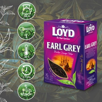 Чай черный премиум Earl Grey Quality Leaves 100г LOYD