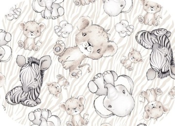 Chusteczka Flanelowa Safari Szare