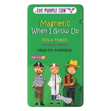 Podróżna Gra Magnetyczna The Purple Cow - Układanka Zawody 3-8 lat
