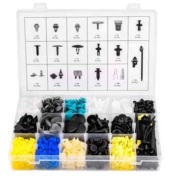 АВТОМОБИЛЬНЫЕ ЗАЖИМЫ, ЗАЖИМЫ ДЛЯ ОБИВКИ, ШПИЛЬКИ, 730 шт.