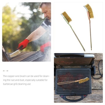 ПРОВОЛОЧНАЯ ЩЕТКА ДЛЯ ГРИЛЯ ФАРФОРОВЫЙ МЕДНЫЙ ГРИЛЬ