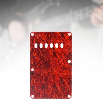 6 otworów Tremolo gitara pokrywa wnęki tylna standardowa gitara ciemnoczerwona