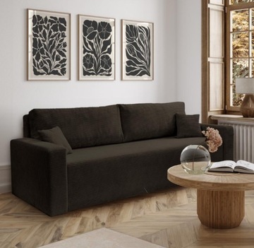 sztruks sofa kanapa 3 osobowa wybór koloru na sprężynach