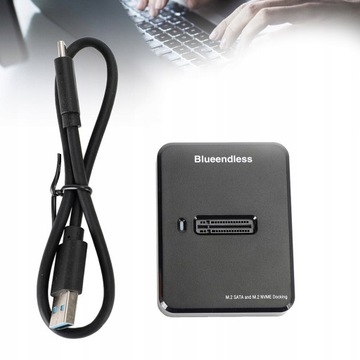 Адаптер SSD Карманный диск NVME/SATA M.2 USB-C SD03A