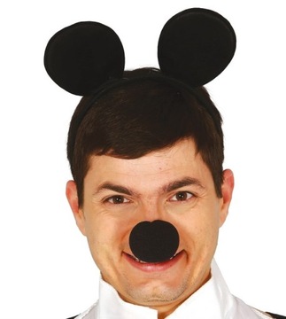 Opaska Uszy Myszy Myszki Miki Mickey Minnie Mini Mysz Myszka Mouse na Głowę