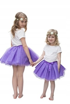 Spódniczka TUTU POLSKI PRODUCENT r.134/140 FIOLET