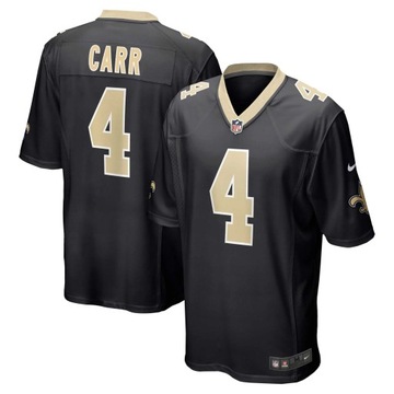 Czarna koszulka meczowa Derek Carr New Orleans Saints, 3XL