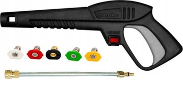 PISTOLET Z METALOWĄ LANCĄ 5 DYSZ WYMIENNYCH