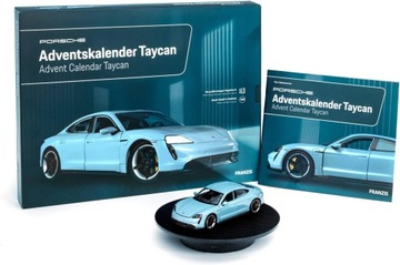 FRANZIS Porsche Taycan kalendarz adwentowy modelarski zestaw metalowy 1:43