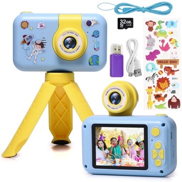 Zabawki z aparatem dla dzieci 2,4-calowy ekran IPS Zoom cyfrowy Zabawki