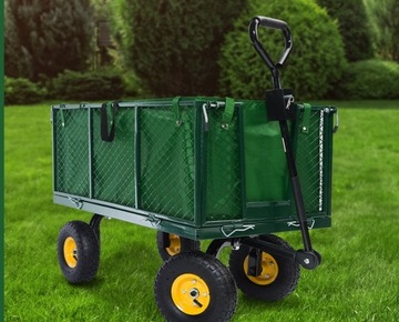 Тачка садовая тележка транспортировочная прицепная 250 кг