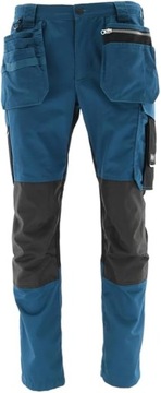Spodnie MONTERSKIE Robocze STRETCH Męskie OCHRONNE DUŻO KIESZENI BHP MOCNE