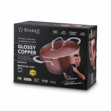 Традиционная кастрюля Starke Pro Glossy Copper 2,4 л