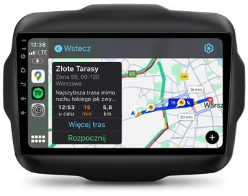 Jeep Renegade Nejnovější Android Carplay Rádio Navigace