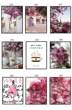 ПОСТЕР 40x50 ВЕСЕННЯЯ подборка из 100 ОБРАЗОВ eviero цветы пейзажи природа животные