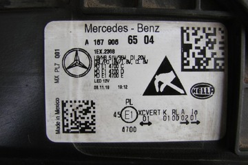 Фара левая Mercedes GLE W167 Full Led Multibeam Европа