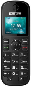 Telefon stacjonarny Maxcom Comfort MM35D SE Czarny