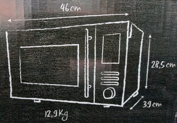 ГРИЛЬ 20л 1000Вт EDEKA INOX микроволновая печь