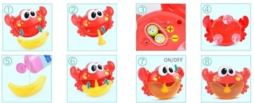 КРАБ ДЛЯ ИЗГОТОВЛЕНИЯ ИГРУШЕЧНЫХ МЕЛОДИЙ ДЛЯ ПЕННОЙ ВАННЫ