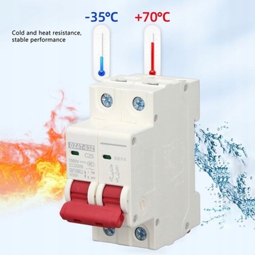 2P DC 1000V автоматический выключатель MCB 25A защитный выключатель