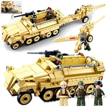 Klocki Transporter Hanomag Sd.Kfz. 25+Działo+Armia