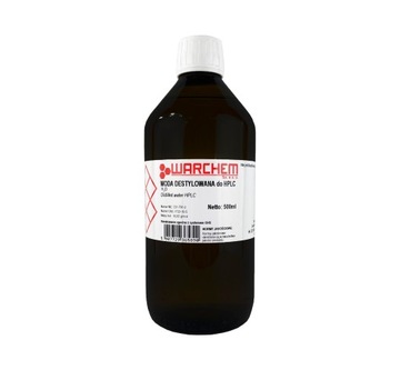 WODA DESTYLOWANA - do HPLC - 500ml