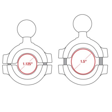 RAM MOUNT Монтажная база Крутящий момент Большой зажим