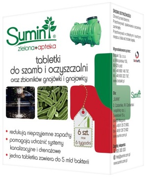 Sumin Tabletki do szamb i oczyszczalni 6 sztuk
