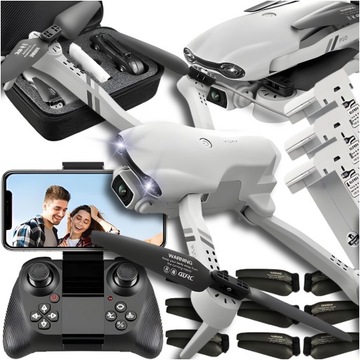 DRON F10 KAMERY 4K WIFI HD ZABAWKA ZAWIS 2000m