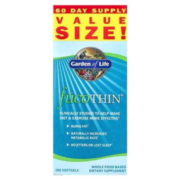 Garden of Life, FucoThin, 180 Softgeli