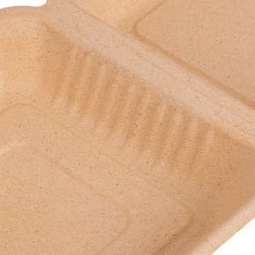 КОРОБКА ДЛЯ УЖИНА ДЛЯ БУРГЕРОВ САХАРНОГО Тростника 24x23x8,5 50 шт.