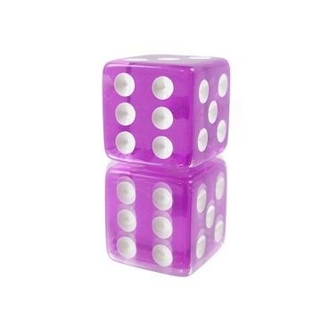 CZARUJĄCE FIOŁKI KOŚĆ SZEŚCIOŚCIENNA K6 RPG 1,6 CM
