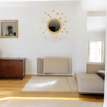 LUSTRO SŁOŃCE ZŁOTY METAL