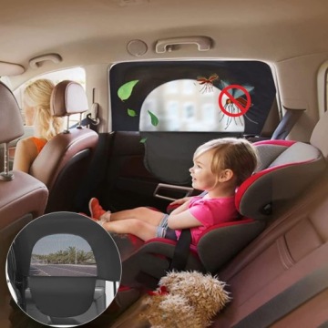 МОСКИТНАЯ СЕТКА СОЛНЦЕЗАЩИТНЫЙ КОЗЫРЕК НА ОКНО АВТОМОБИЛЯ БОЛЬШОЙ 2 ШТ.