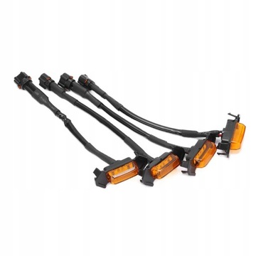 4 szt. Przednia maskownica LED Light Amber Lens