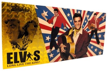 Позолоченная уникальная коллекционная банкнота «ЭЛВИС ПРЕСЛИ»