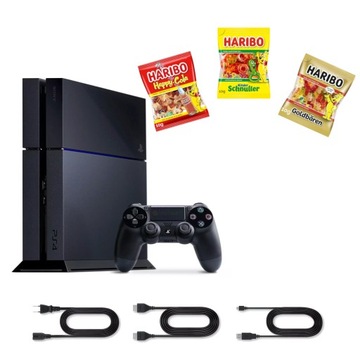 KONSOLA PLAYSTATION 4 / SONY PS4 500GB + PAD + OKABLOWANIE - KOMPLET