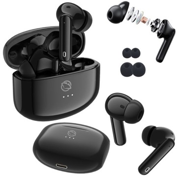 MANTA SŁUCHAWKI BEZPRZEWODOWE DOUSZNE RYTMO USB C