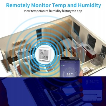 Wi-Fi-монитор, измеритель температуры и влажности