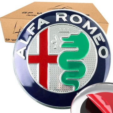 ALFA ROMEO EMBLEMAT 74mm 147 156 159 MITO ZNACZEK
