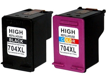 Tusze do HP 704 + 704 XL Deskjet 2010 2500 K110a 2060 2020 2000